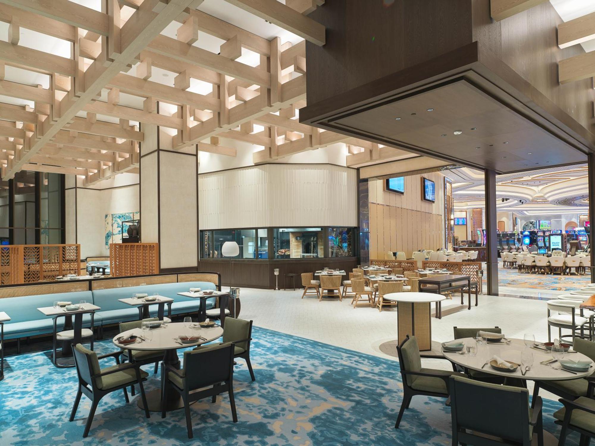 City Of Dreams Mediterranean - Integrated Resort, Casino & Entertainment Limassol Exteriör bild The interior of the dining room at the MGM Resorts in National Harbor, Maryland